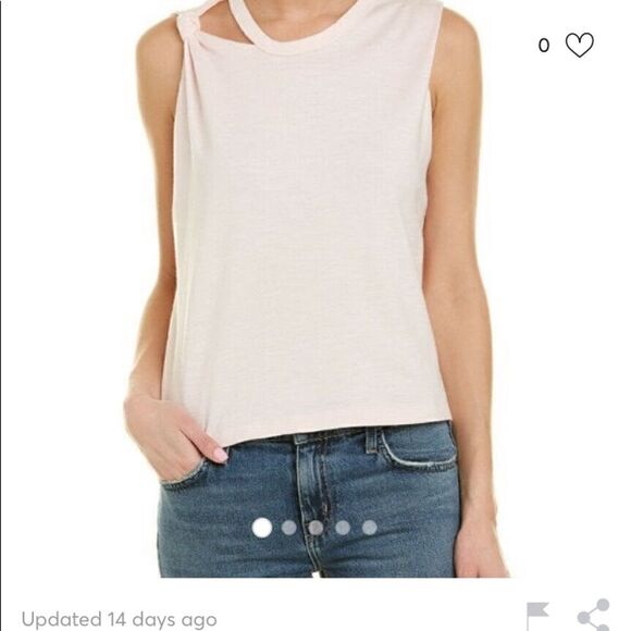 Current Elliott crystal Pink the sonic tank top - Picture 1 of 8